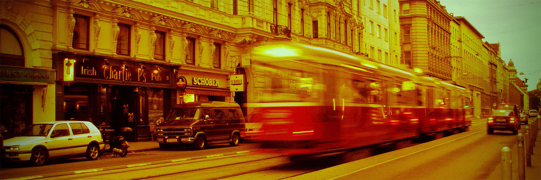 A tram in Vienna